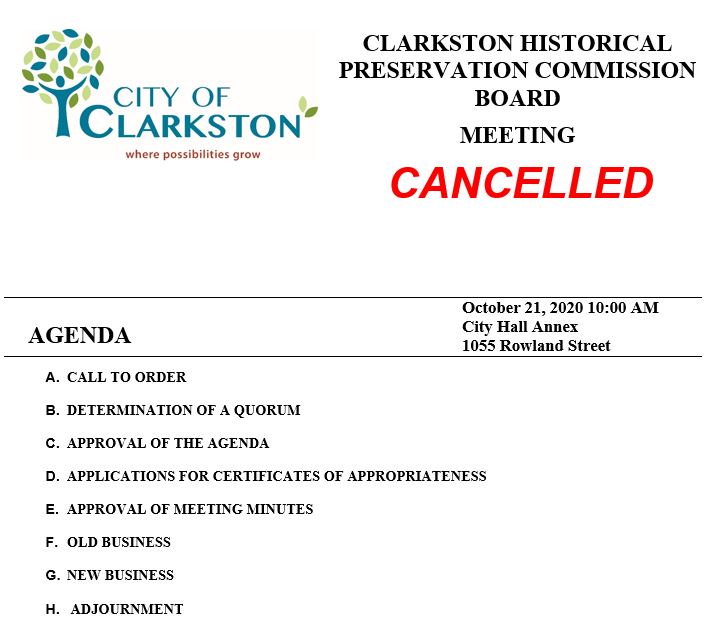cancelled hpc meeting 10-212020
