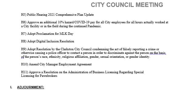  council agenda 1-12-2021 page 2