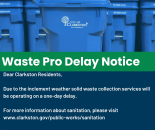 Waste Pro Delay Notice 