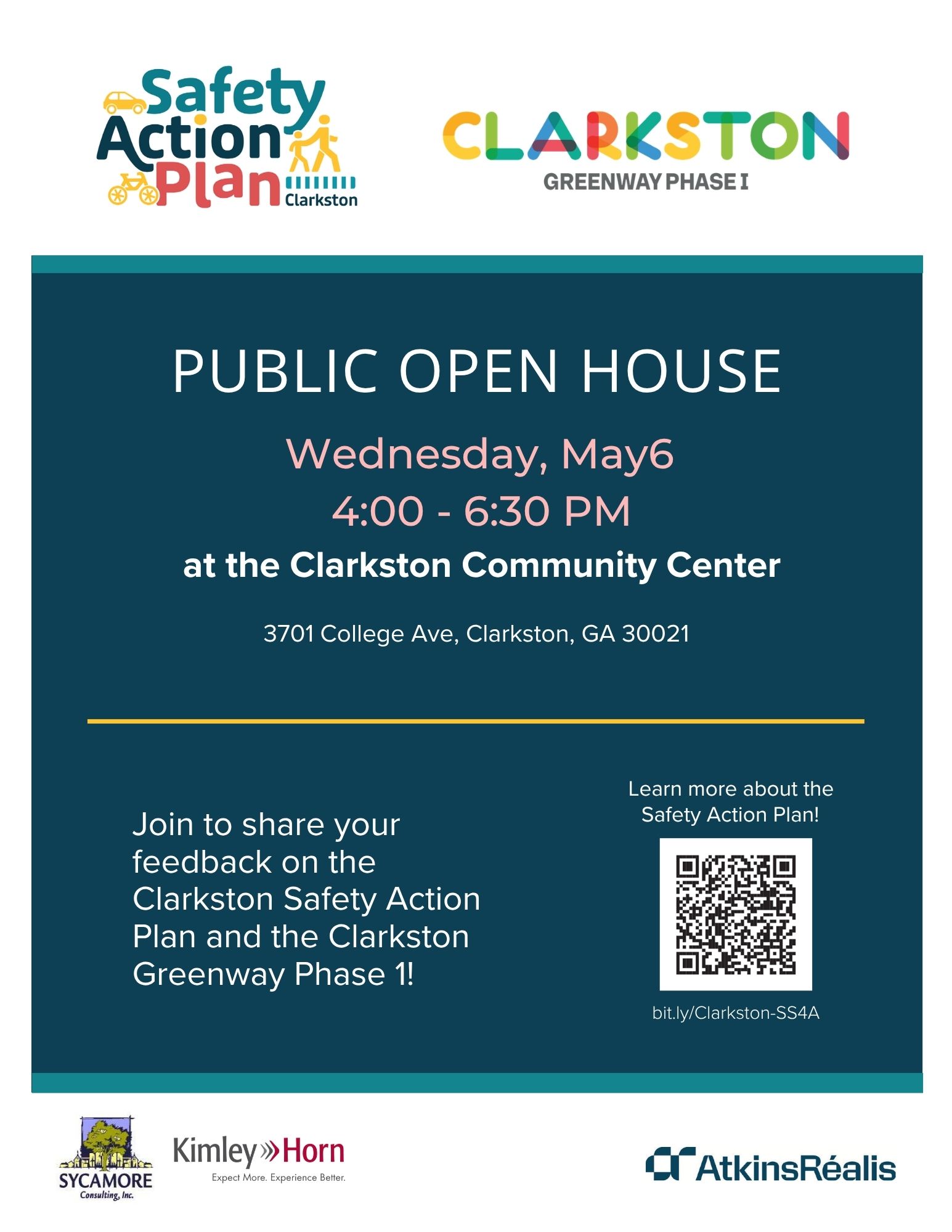 Safety Action Plan & Greenway Design Open House