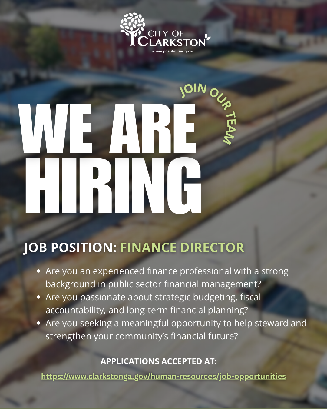 Finance Director Job Posting 
