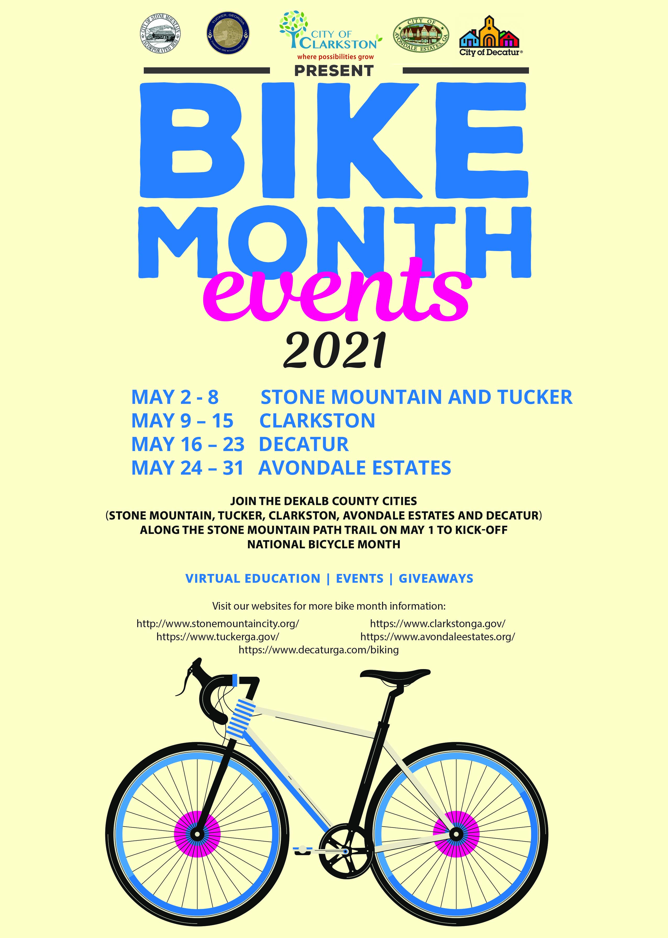 Celebrate Bike Month 2021 | City of Clarkston, GA