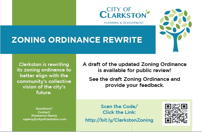 CITY OF CLARKSTON ZONING REWRITE ORDINANCE (YOUR INPUT IS NEEDED ...